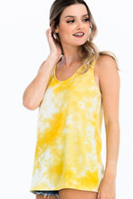 Load image into Gallery viewer, Tie-dye Knit Top Featured In A Scoop Neckline And Sleeveless