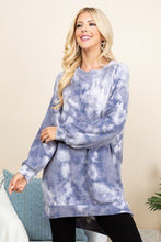Load image into Gallery viewer, Ultra Cozy Tie Dye French Terry Brush Oversize Casual Pullover