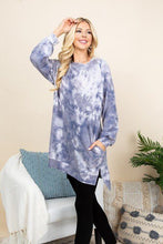 Load image into Gallery viewer, Ultra Cozy Tie Dye French Terry Brush Oversize Casual Pullover