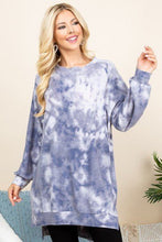 Load image into Gallery viewer, Ultra Cozy Tie Dye French Terry Brush Oversize Casual Pullover