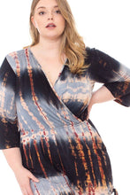 Load image into Gallery viewer, Tie Dye Wrap Plussize Romper