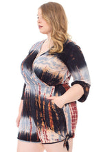 Load image into Gallery viewer, Tie Dye Wrap Plussize Romper