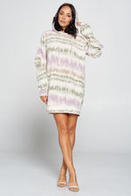Load image into Gallery viewer, Terry Brushed Print Sweater Dress