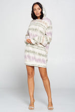 Load image into Gallery viewer, Terry Brushed Print Sweater Dress