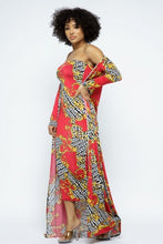 Load image into Gallery viewer, Venechia Print Tube Dress With Cardigan Set