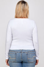 Load image into Gallery viewer, Solid Round Neck Top, With Long Sleeves, And Cut-out Detail