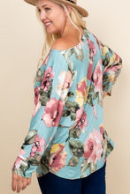 Load image into Gallery viewer, Plus Size Floral Printed Venezia One Shoulder Fashion Top