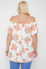 Load image into Gallery viewer, Floral Print Off The Shoulder Top