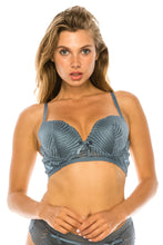 Load image into Gallery viewer, Lace Trim Push Up Bra