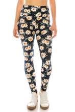 Load image into Gallery viewer, Long Yoga Style Banded Lined Multi Printed Knit Legging With High Waist