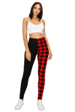 Load image into Gallery viewer, Spliced 5-inch Long Yoga Style Banded Lined Knit Legging With High Waist