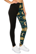 Load image into Gallery viewer, Spliced 5-inch Long Yoga Style Banded Lined Knit Legging With High Waist