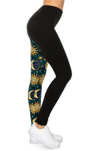 Load image into Gallery viewer, Spliced 5-inch Long Yoga Style Banded Lined Knit Legging With High Waist
