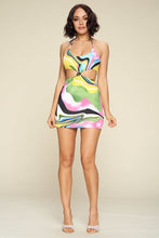 Load image into Gallery viewer, Multi Color Dress With Front Cut Out