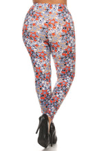 Load image into Gallery viewer, Plus Size Star Print, Full Length Leggings In A Slim Fitting Style With A Banded High Waist