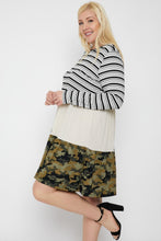 Load image into Gallery viewer, Tiered Color Block Dress