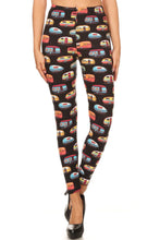Load image into Gallery viewer, Multicolored Campers Printed, High Waisted Leggings In A Fit Style, With An Elastic Waistband