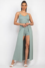 Load image into Gallery viewer, Scoop Buttoned Full Cami Top &amp; Mini Shorts Set