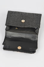 Load image into Gallery viewer, Faux Straw Top Handle Clutch