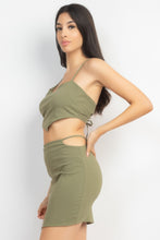 Load image into Gallery viewer, Asymmetrical Cross Back Top &amp; Skirts Set