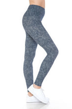 Load image into Gallery viewer, 5-inch Long Yoga Style Banded Lined Multi Printed Knit Legging With High Waist