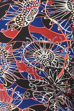 Load image into Gallery viewer, Floral Print High Waist Basic Solid Leggings With 1 Elastic Waistband