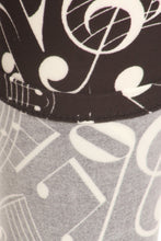 Load image into Gallery viewer, Yoga Style Banded Lined Music Note Print, Full Length Leggings In A Slim Fitting Style With A Banded High Waist