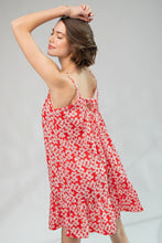 Load image into Gallery viewer, Floral Printed Wool Peach Cami Dress