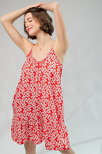 Load image into Gallery viewer, Floral Printed Wool Peach Cami Dress