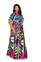 Load image into Gallery viewer, Ombre Animal Maxi Skirt &amp; Top Set