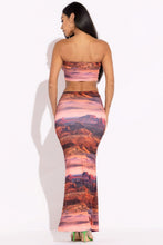 Load image into Gallery viewer, Printed Tube Top And Maxi Skirt