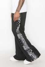 Load image into Gallery viewer, Flared Bandana Fleece Pants