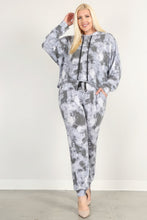 Load image into Gallery viewer, Tie Dye Print Pullover Hoodie And Sweatpants