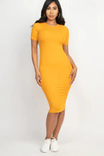 Load image into Gallery viewer, Ribbed Bodycon Midi Dress