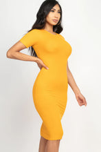 Load image into Gallery viewer, Ribbed Bodycon Midi Dress