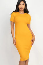 Load image into Gallery viewer, Ribbed Bodycon Midi Dress