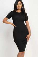 Load image into Gallery viewer, Ribbed Bodycon Midi Dress