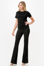 Load image into Gallery viewer, Pretty Pleated Flare Pants Set