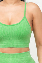 Load image into Gallery viewer, Washed Seamless Basic Tank Top And Shorts Set