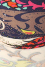 Load image into Gallery viewer, Yoga Style Banded Lined Multicolored Mixed Paisley Print, Full Length Leggings