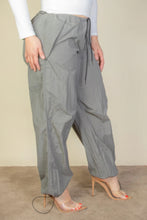 Load image into Gallery viewer, Plus Size Drawstring Waist Parachute Pants