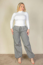 Load image into Gallery viewer, Plus Size Drawstring Waist Parachute Pants
