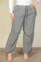 Load image into Gallery viewer, Plus Size Drawstring Waist Parachute Pants