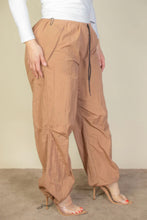 Load image into Gallery viewer, Plus Size Drawstring Waist Parachute Pants